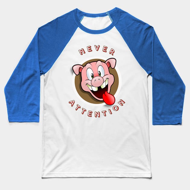 National pig day Baseball T-Shirt by Pop on Elegance